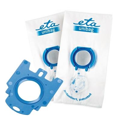 Worki do odkurzaczy ETA UNIBAG startovací set č. 2 9900 68030 - 1 x adaptér + 2 x sáček 3 l Biała/Niebieska