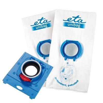 Worki do odkurzaczy ETA UNIBAG startovací set č. 3 9900 68040  - 1 x adaptér + 2 x sáček 3 l Biały/Niebieski