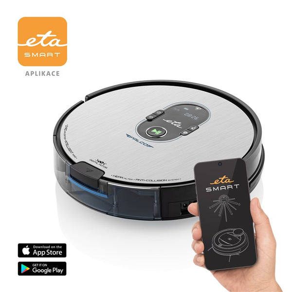 Odkurzacz robot ETA Falco Smart 251590000 Czarny/Srebrny