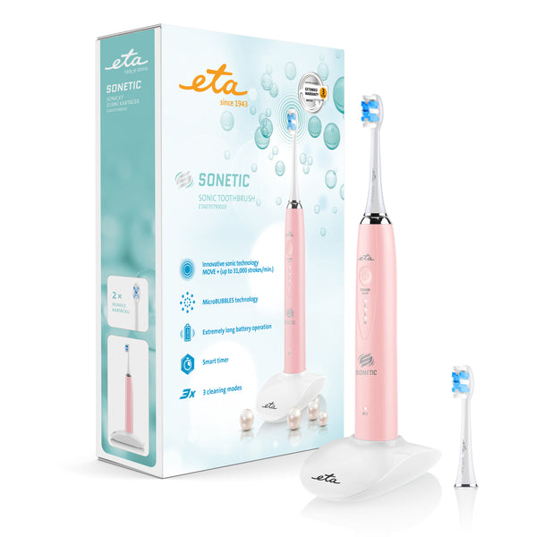 Szczoteczka do zębów ETA Sonetic 0707 90020 Różowy