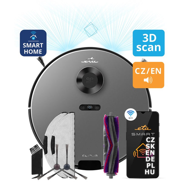 Odkurzacz robot ETA Aurum 5241 90000 3D Laser Szary