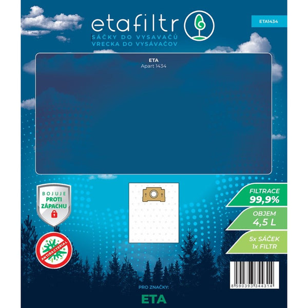 Worki do odkurzaczy ETA ETA 1434 (5 ks) Biały