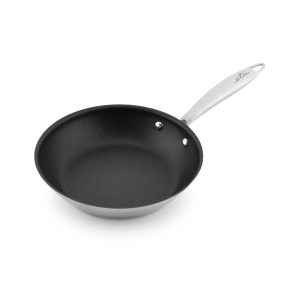 Patelnia ETA INOX 3930 90000, 20 cm Czarna/Srebrna