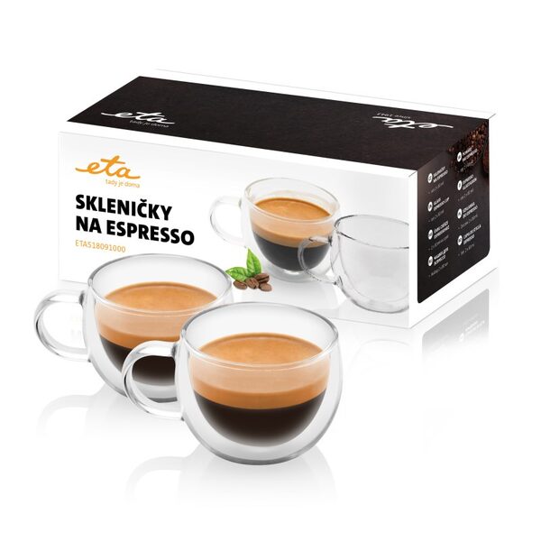 Szklanki do espresso ETA 5180 91000, 80 ml, 2szt