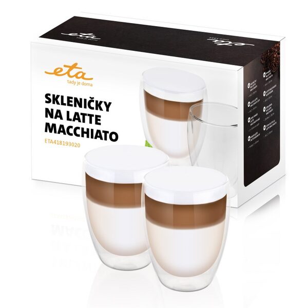 Szklanki do latte macchiato ETA 4181 93020, 350 ml, 2szt