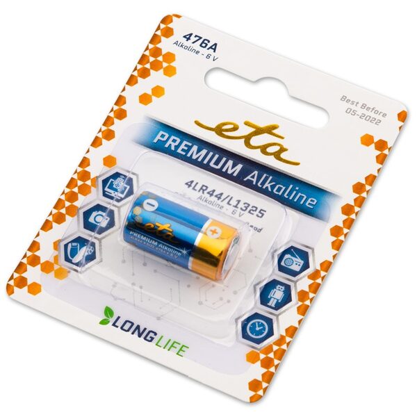 Bateria alkaliczna ETA PREMIUM ALKALINE 476A, blistr 1szt.